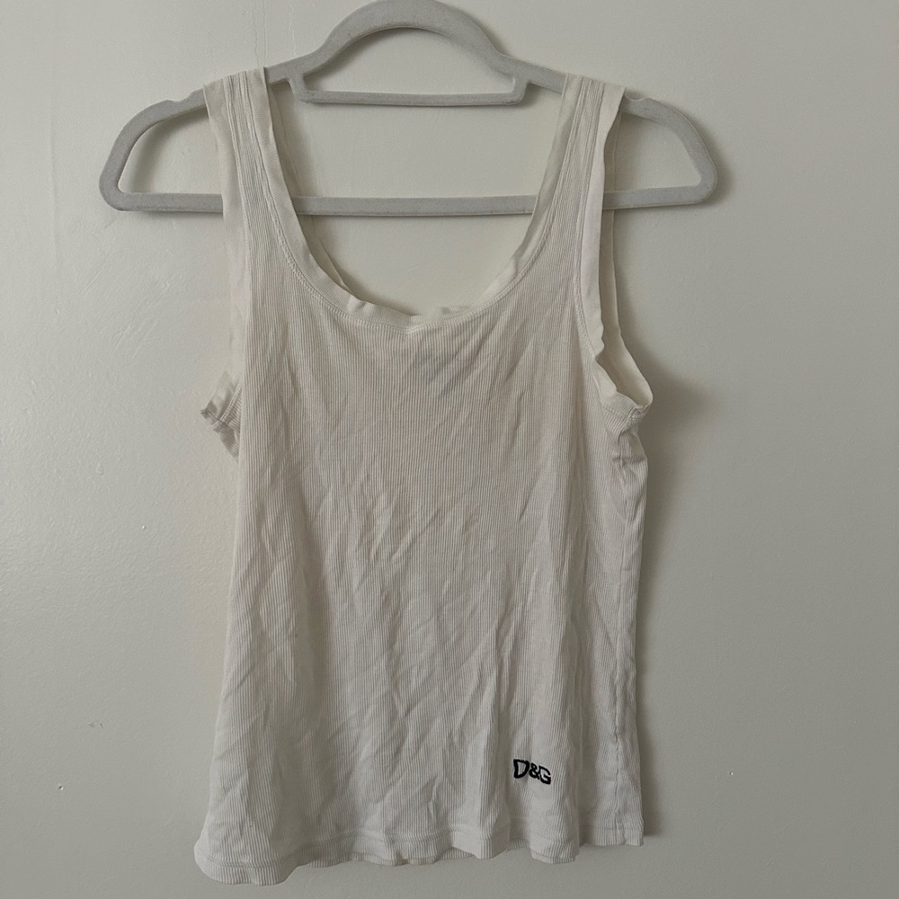 Vintage Dolce and Gabbana White Tank Top
